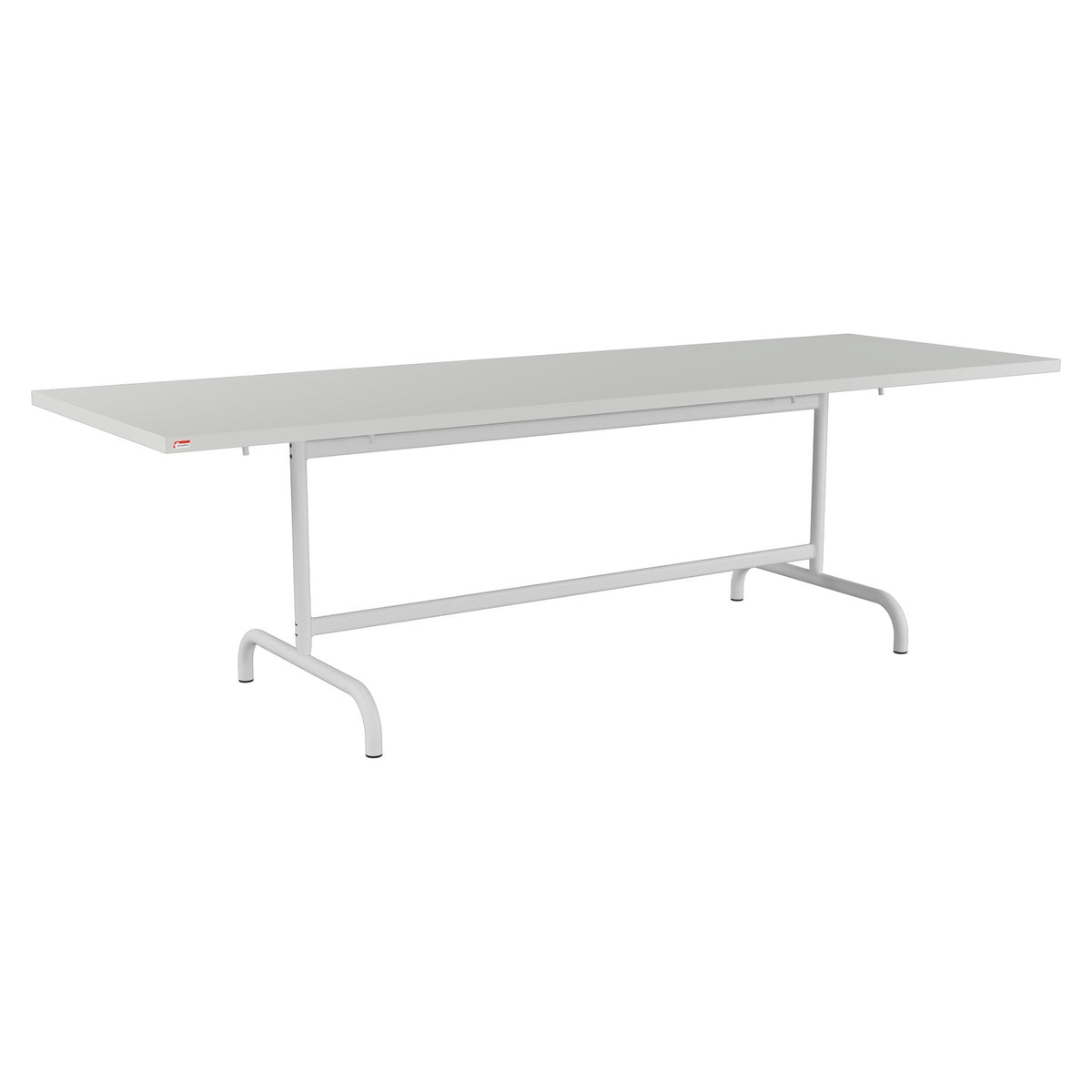 Schaffner Säntis Table repas rabattable 240x80cm – Gris Argent 78 / Gris Argent 78