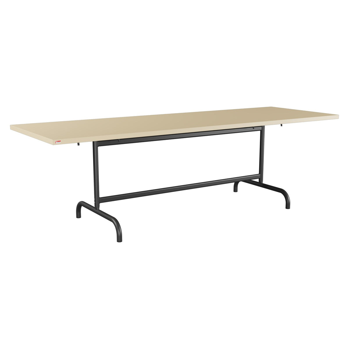 Schaffner Säntis Table repas rabattable 240x80cm – Marron Pastel 83 / Anthracite 77