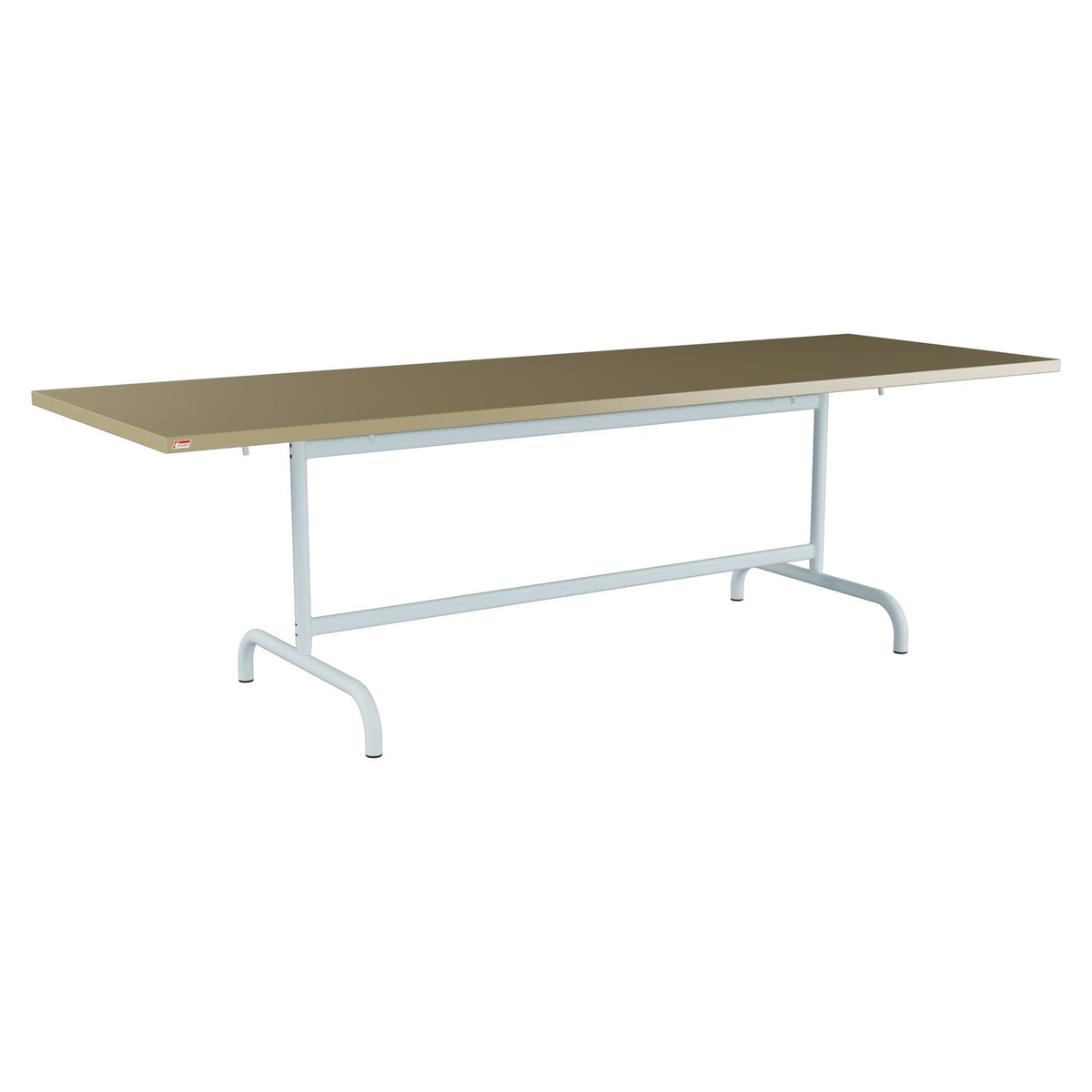 Schaffner Säntis Table repas rabattable 240x80cm – Champagne 85 / Bleu Pastel 51