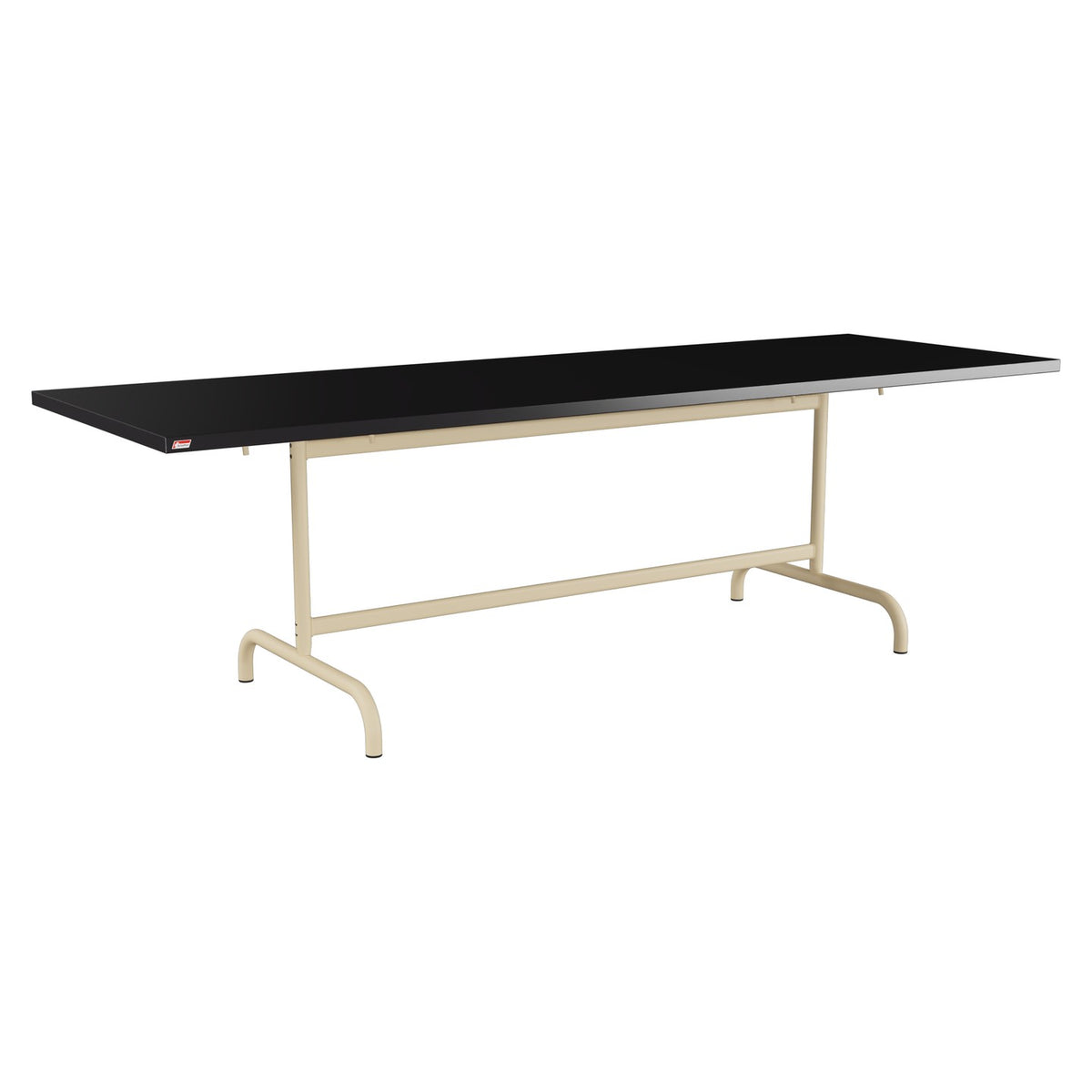 Schaffner Säntis Table repas rabattable 240x80cm – Noir 91 / Marron Pastel 83
