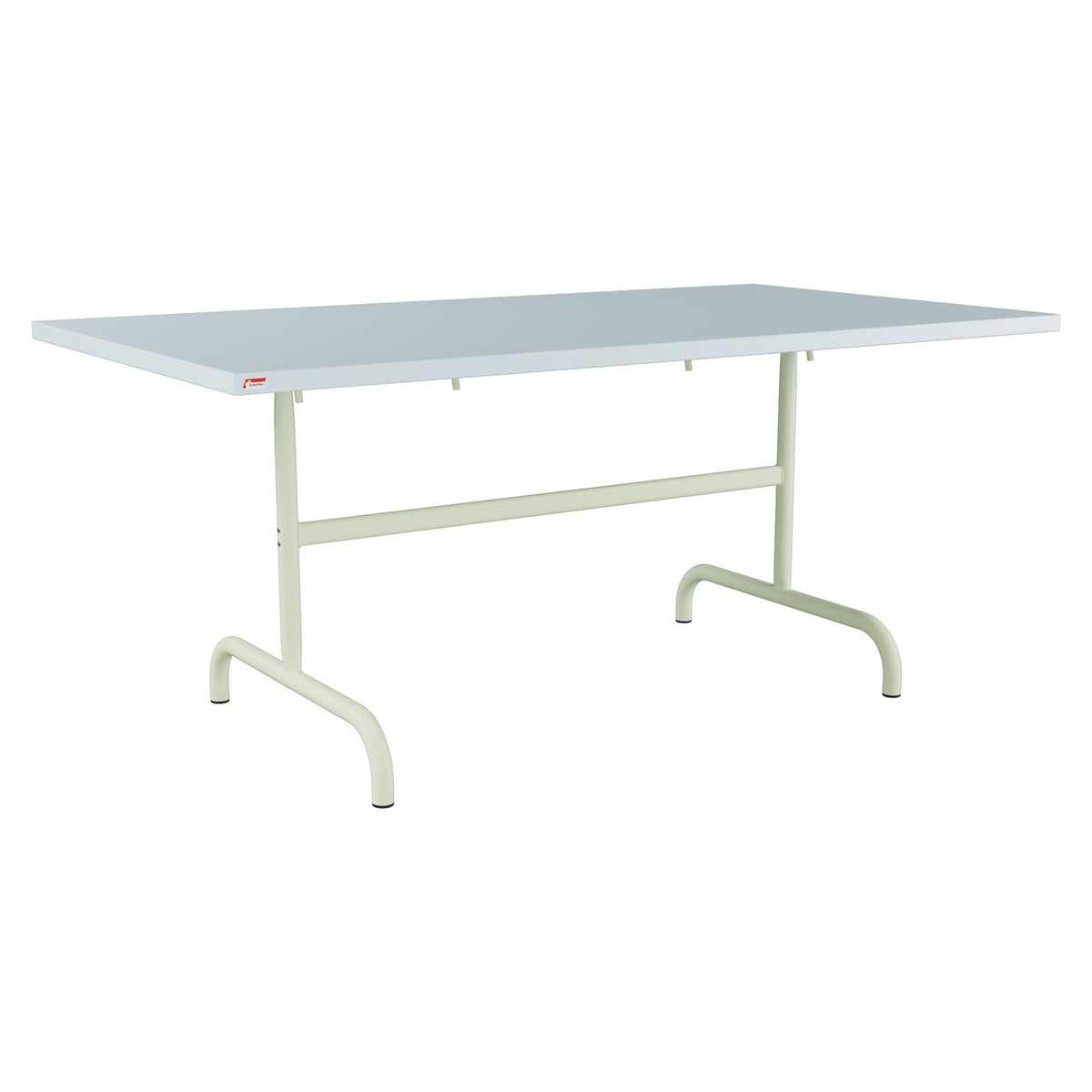 Schaffner Säntis Table repas rabattable 165x90cm – Bleu Pastel 51 / Vert Pastel 64