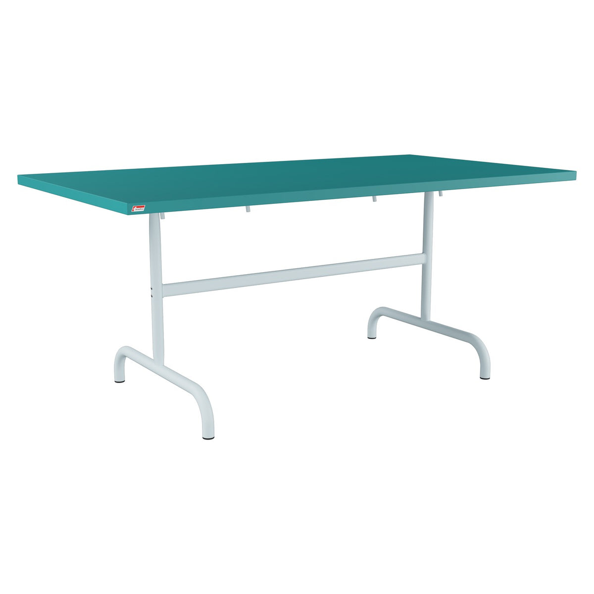 Schaffner Säntis Table repas rabattable 165x90cm – Bleu Kali 56 / Bleu Pastel 51