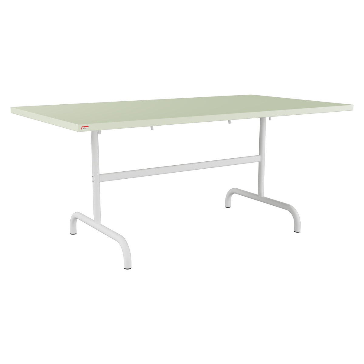 Schaffner Säntis Table repas rabattable 165x90cm – Vert Pastel 64 / Blanc 90