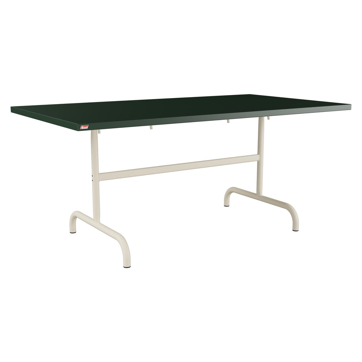 Schaffner Säntis Table repas rabattable 165x90cm – Vert Sapin 66 / Sable Pastel 15