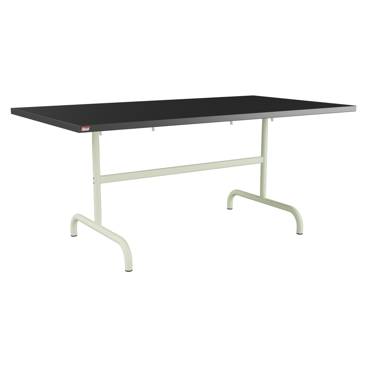 Schaffner Säntis Table repas rabattable 165x90cm – Anthracite 77 / Vert Pastel 64
