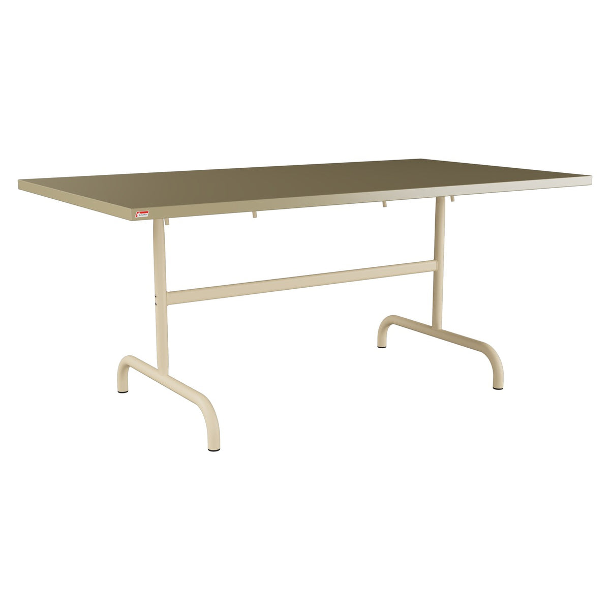 Schaffner Säntis Table repas rabattable 165x90cm – Champagne 85 / Marron Pastel 83