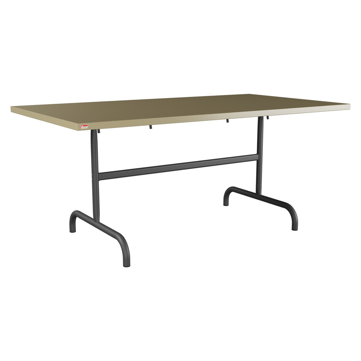Schaffner Säntis Table repas rabattable 165x90cm – Champagne 85 / Noir 91