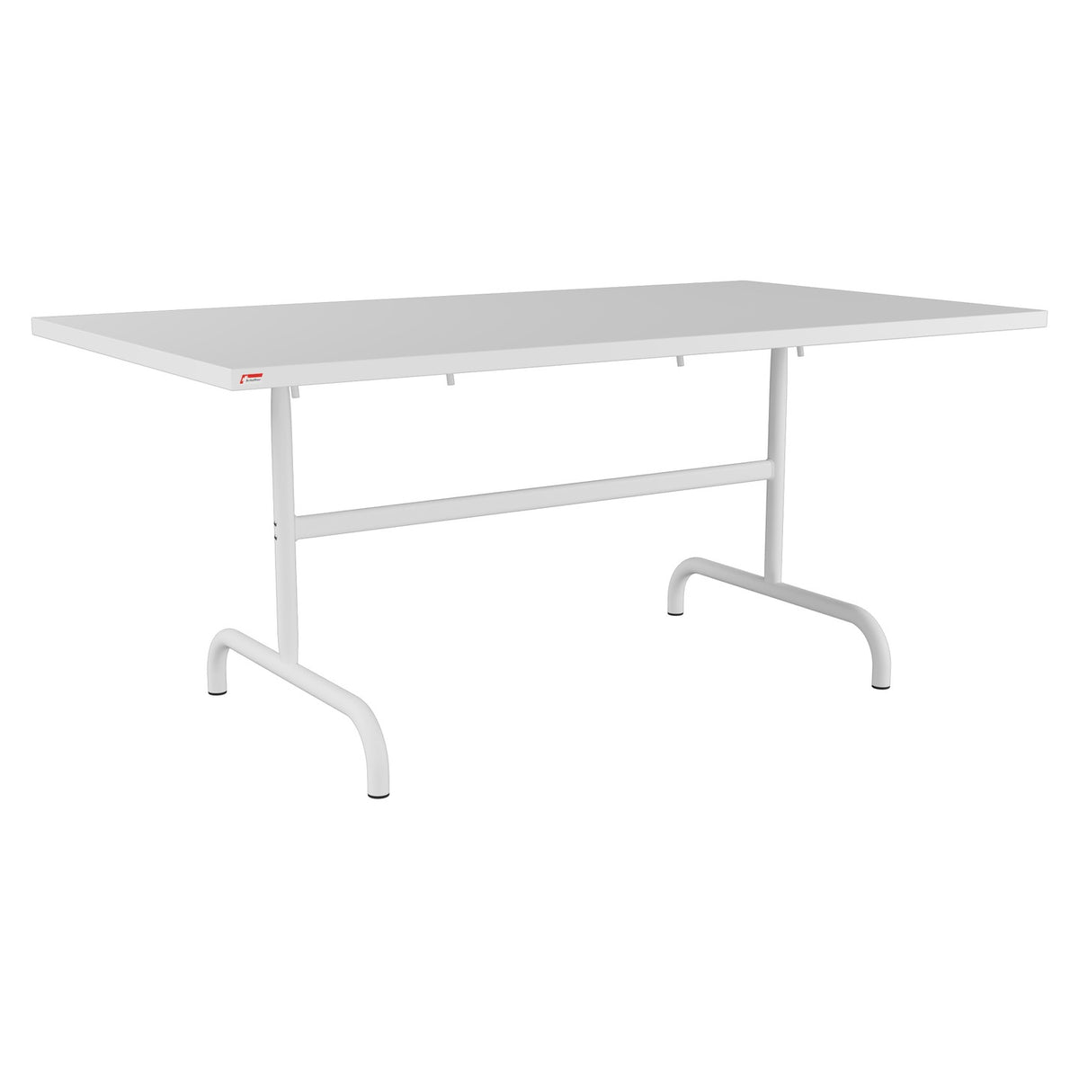 Schaffner Säntis Table repas rabattable 165x90cm – Blanc 90 / Blanc 90