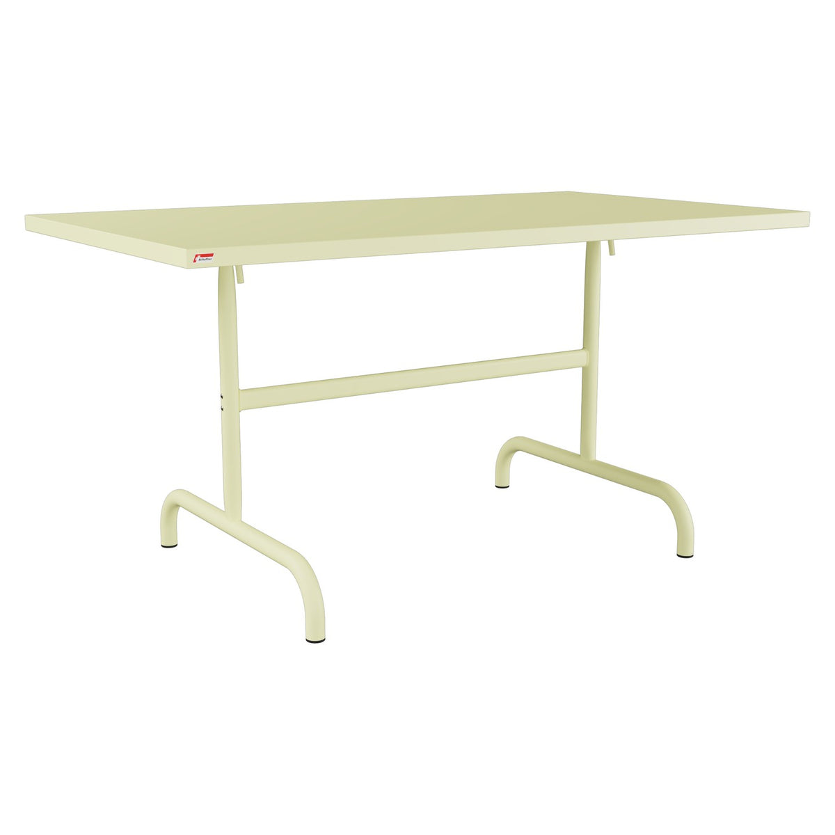 Schaffner Säntis Table repas rabattable 140x80cm – Jaune Buis 18 / Jaune Buis 18