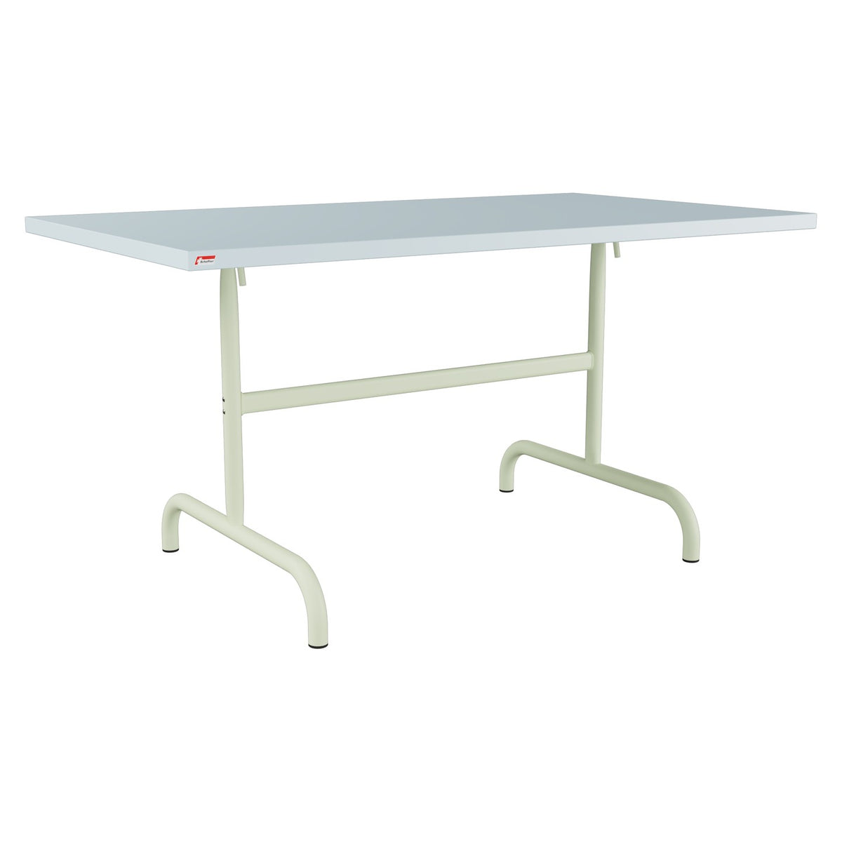 Schaffner Säntis Table repas rabattable 140x80cm – Bleu Pastel 51 / Vert Pastel 64