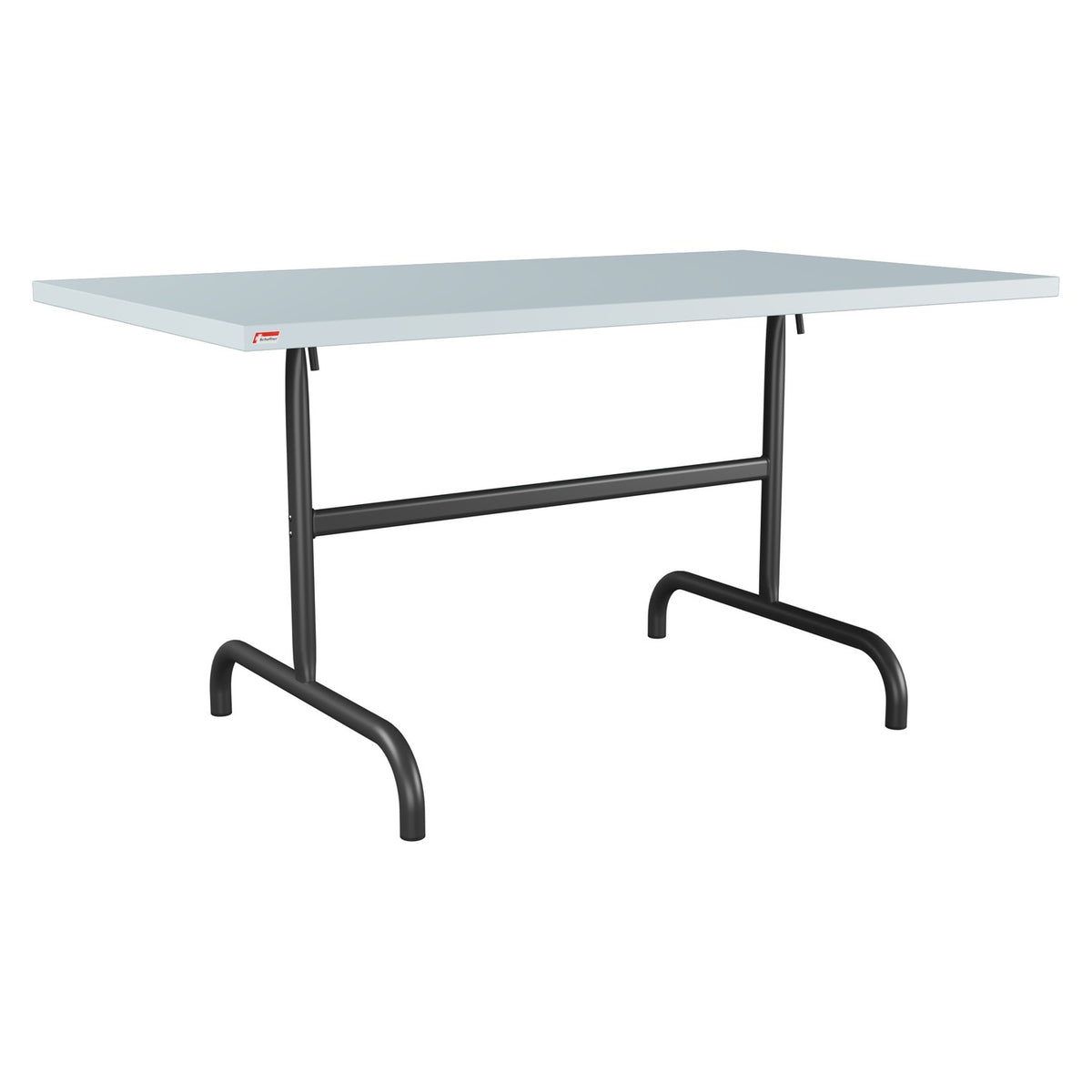 Schaffner Säntis Table repas rabattable 140x80cm – Bleu Pastel 51 / Anthracite 77