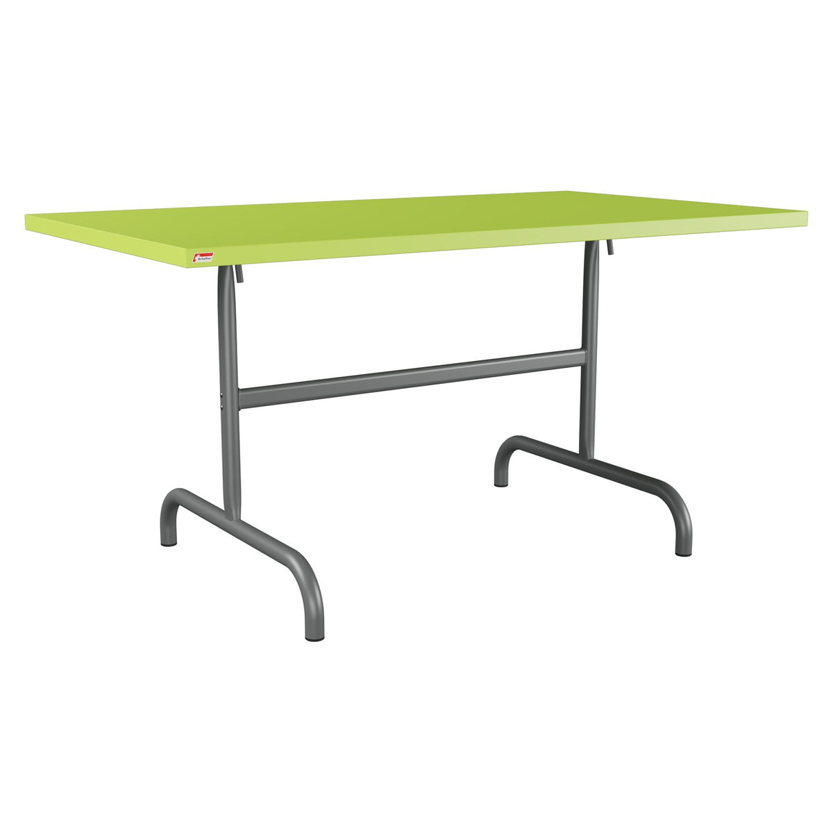 Schaffner Säntis Table repas rabattable 140x80cm – Vert clair 63 / Graphite 73