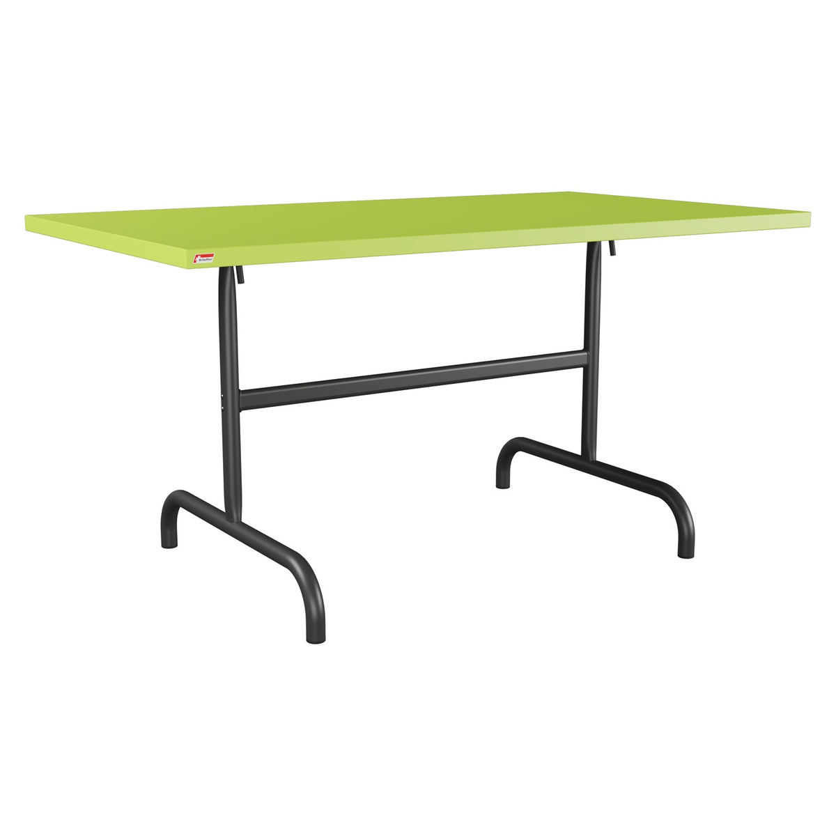 Schaffner Säntis Table repas rabattable 140x80cm – Vert clair 63 / Anthracite 77