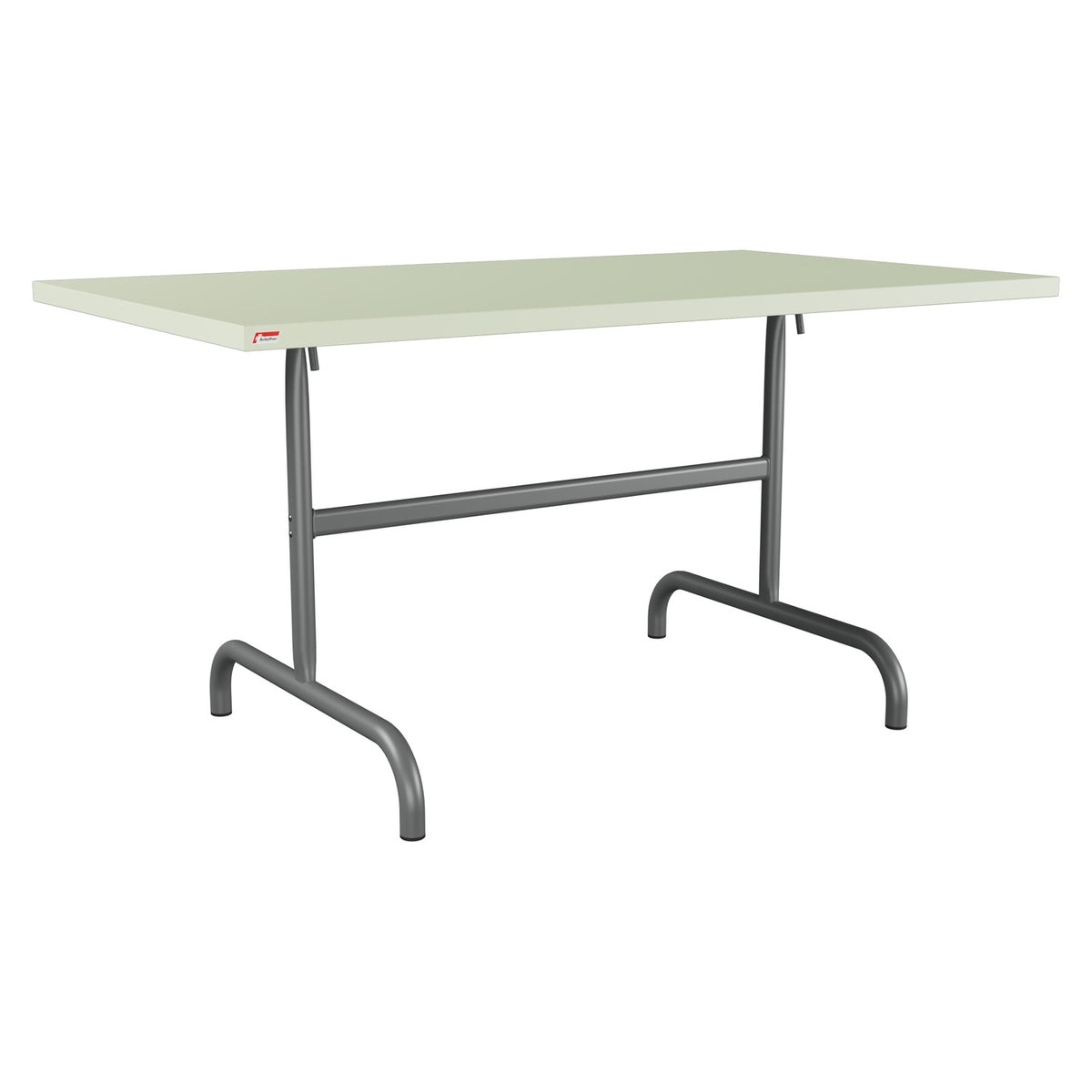 Schaffner Säntis Table repas rabattable 140x80cm – Vert Pastel 64 / Graphite 73