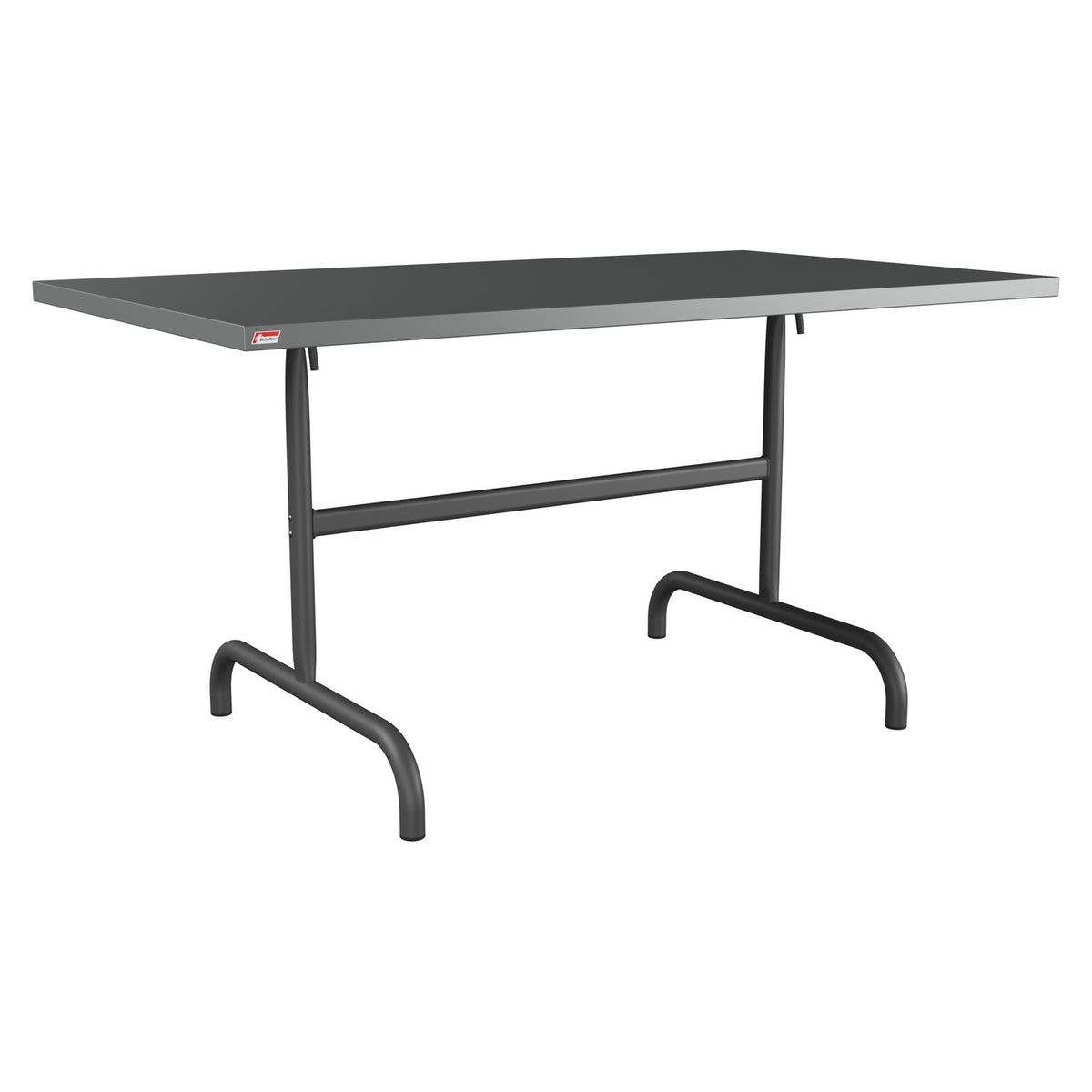 Schaffner Säntis Table repas rabattable 140x80cm – Graphite 73 / Noir 91