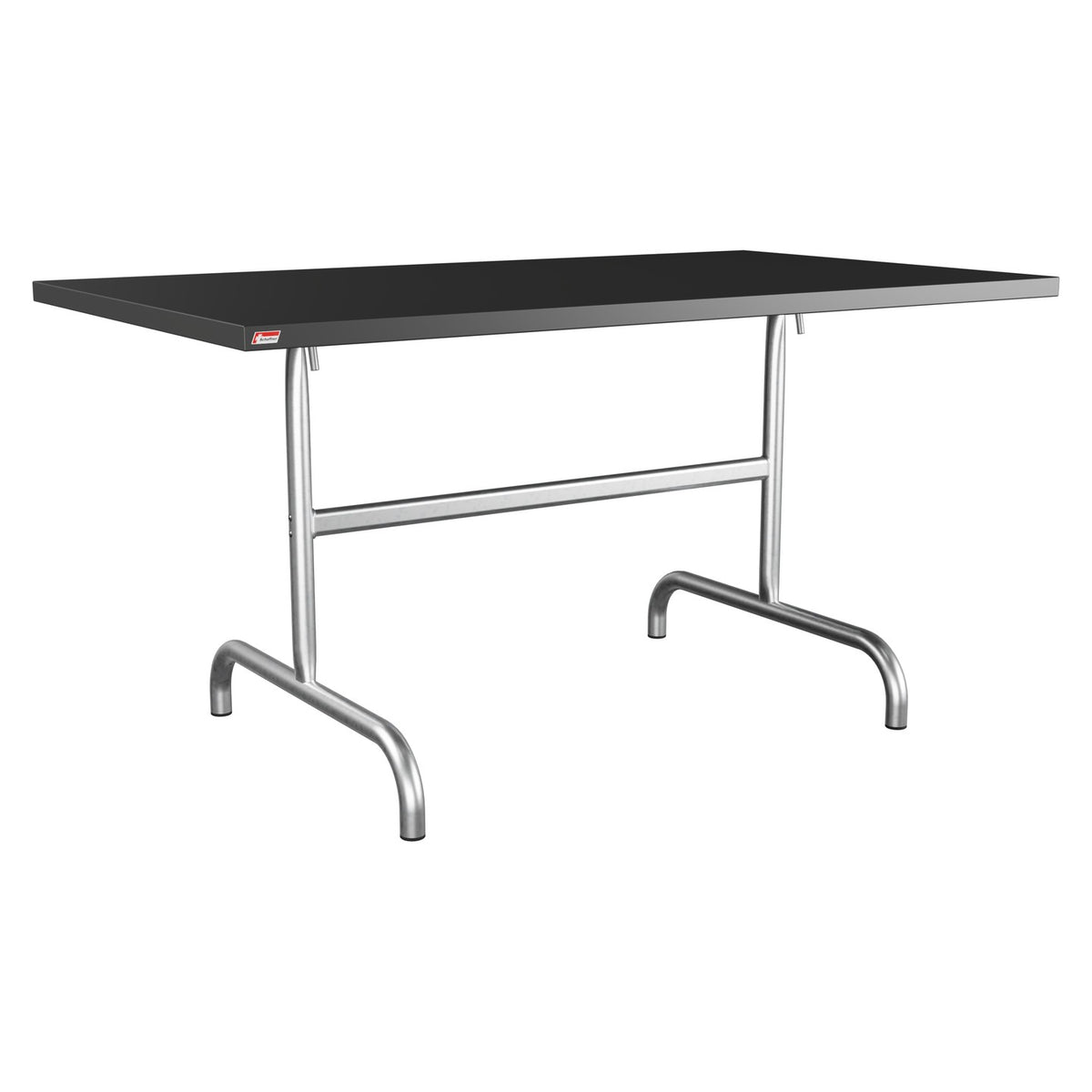 Schaffner Säntis Table repas rabattable 140x80cm – Anthracite 77 / Galvanisé à chaud 02