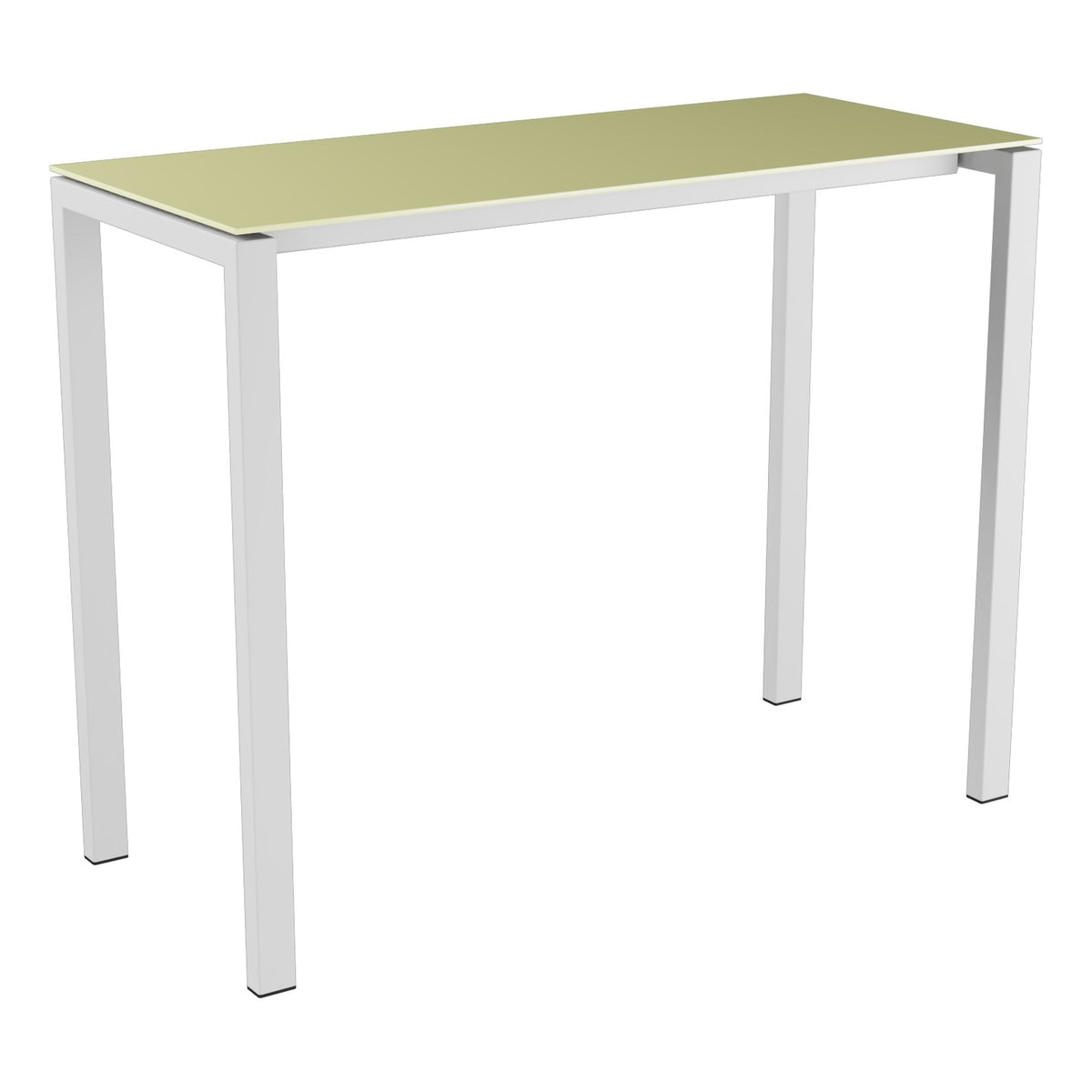 Schaffner Luzern table haute 140x60cm h:110cm – Jaune Buis 18 / Gris argent 78