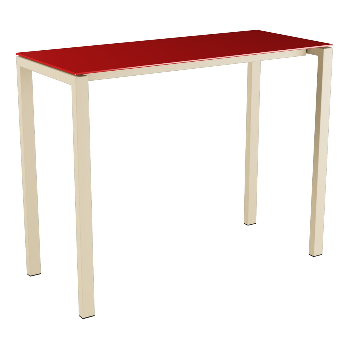Schaffner Luzern table haute 140x60cm h:110cm – Rouge 30 / Marron Pastel 83