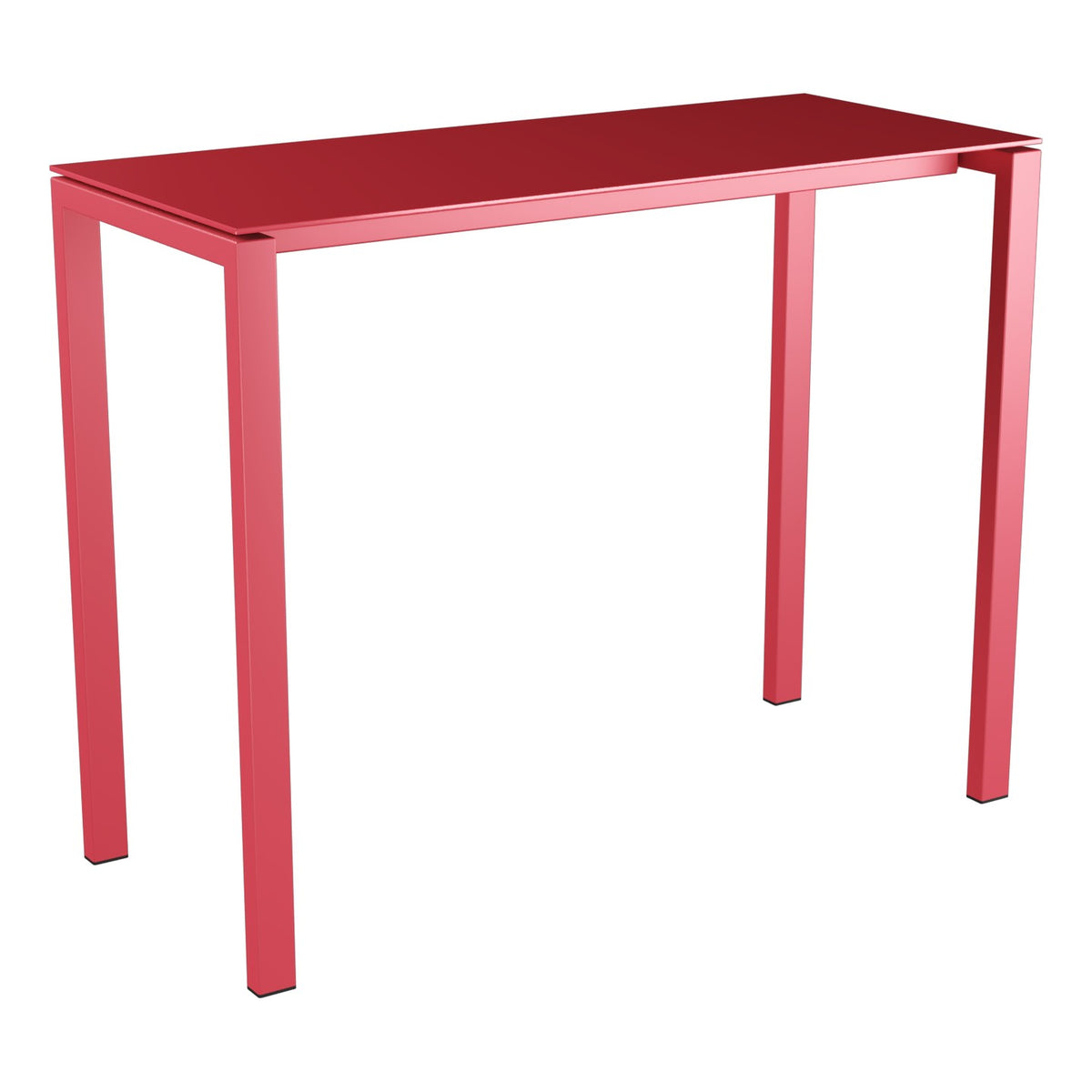Schaffner Luzern table haute 140x60cm h:110cm – Rouge Érable 33 / Rouge Érable 33