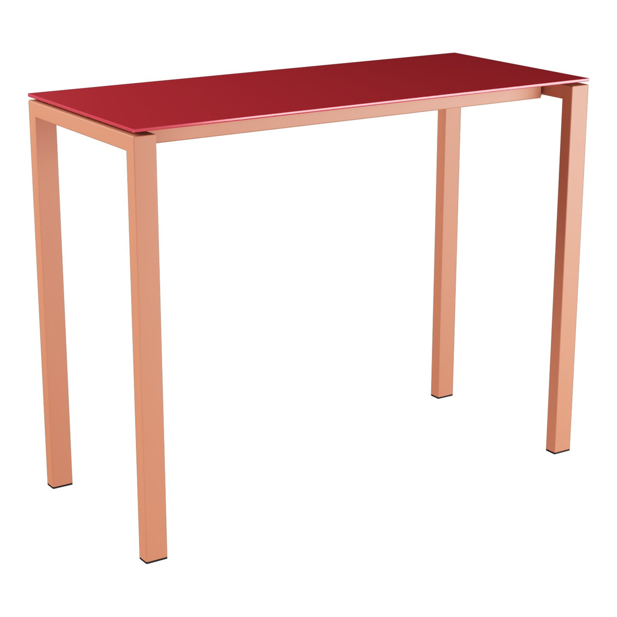 Schaffner Luzern table haute 140x60cm h:110cm – Rouge Érable 33 / Terracotta 84