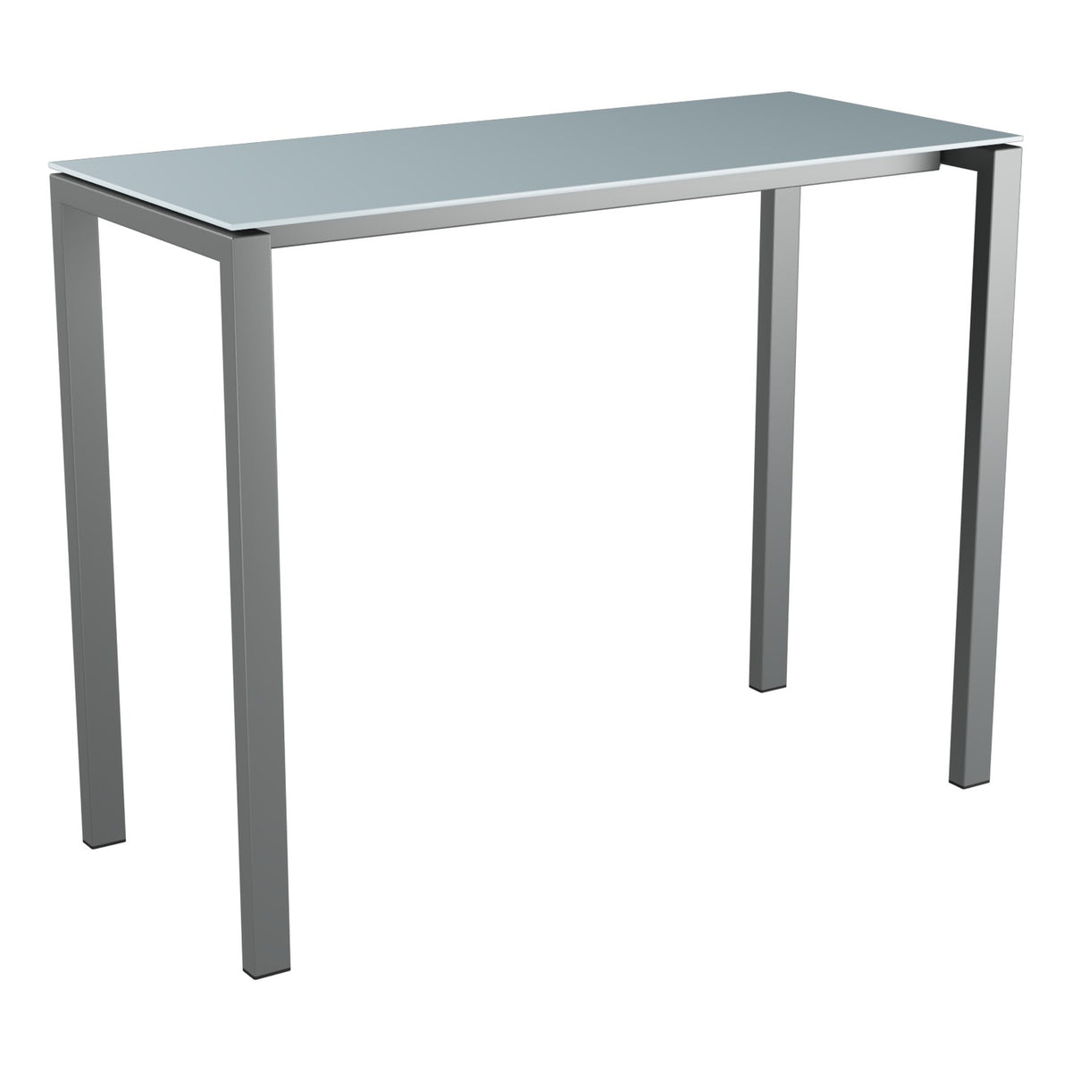 Schaffner Luzern table haute 140x60cm h:110cm – Bleu Pastel 51 / Graphite 73