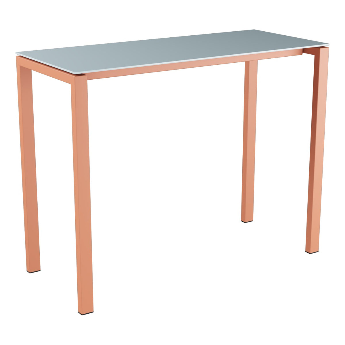 Schaffner Luzern table haute 140x60cm h:110cm – Bleu Pastel 51 / Terracotta 84