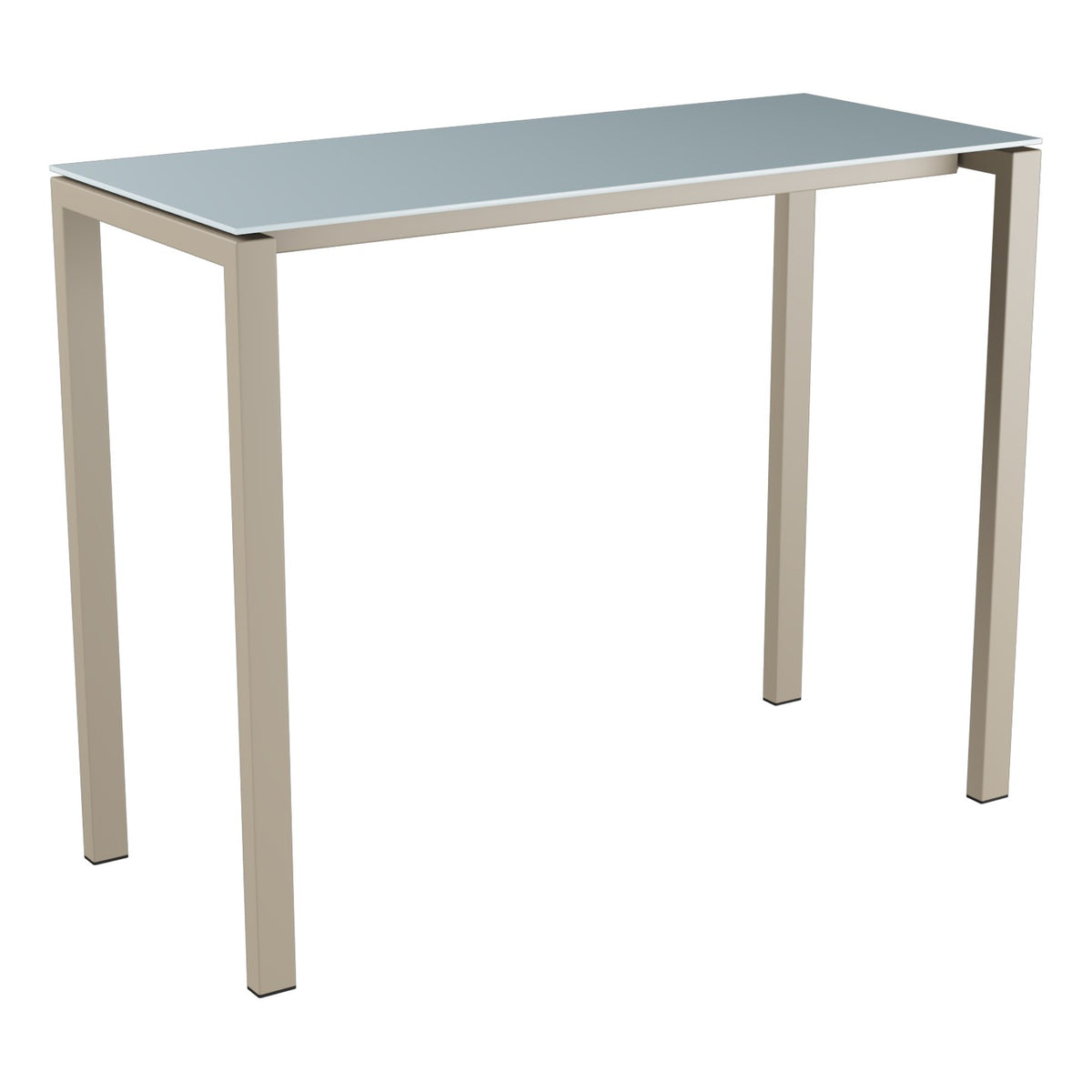 Schaffner Luzern table haute 140x60cm h:110cm – Bleu Pastel 51 / Champagne 85