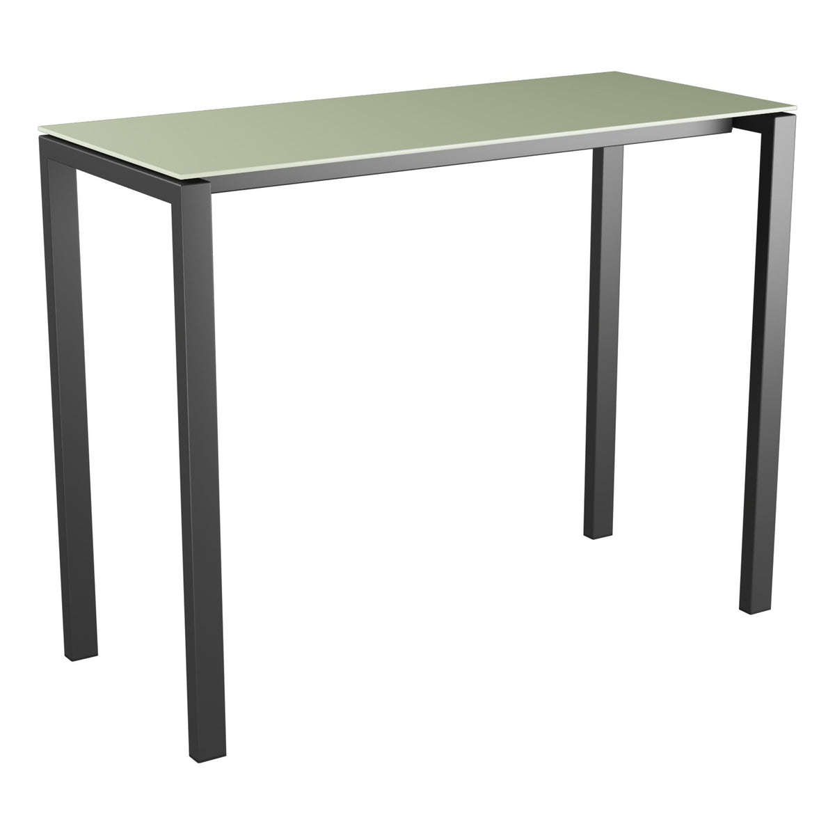 Schaffner Luzern table haute 140x60cm h:110cm – Vert Pastel 64 / Anthracite 77