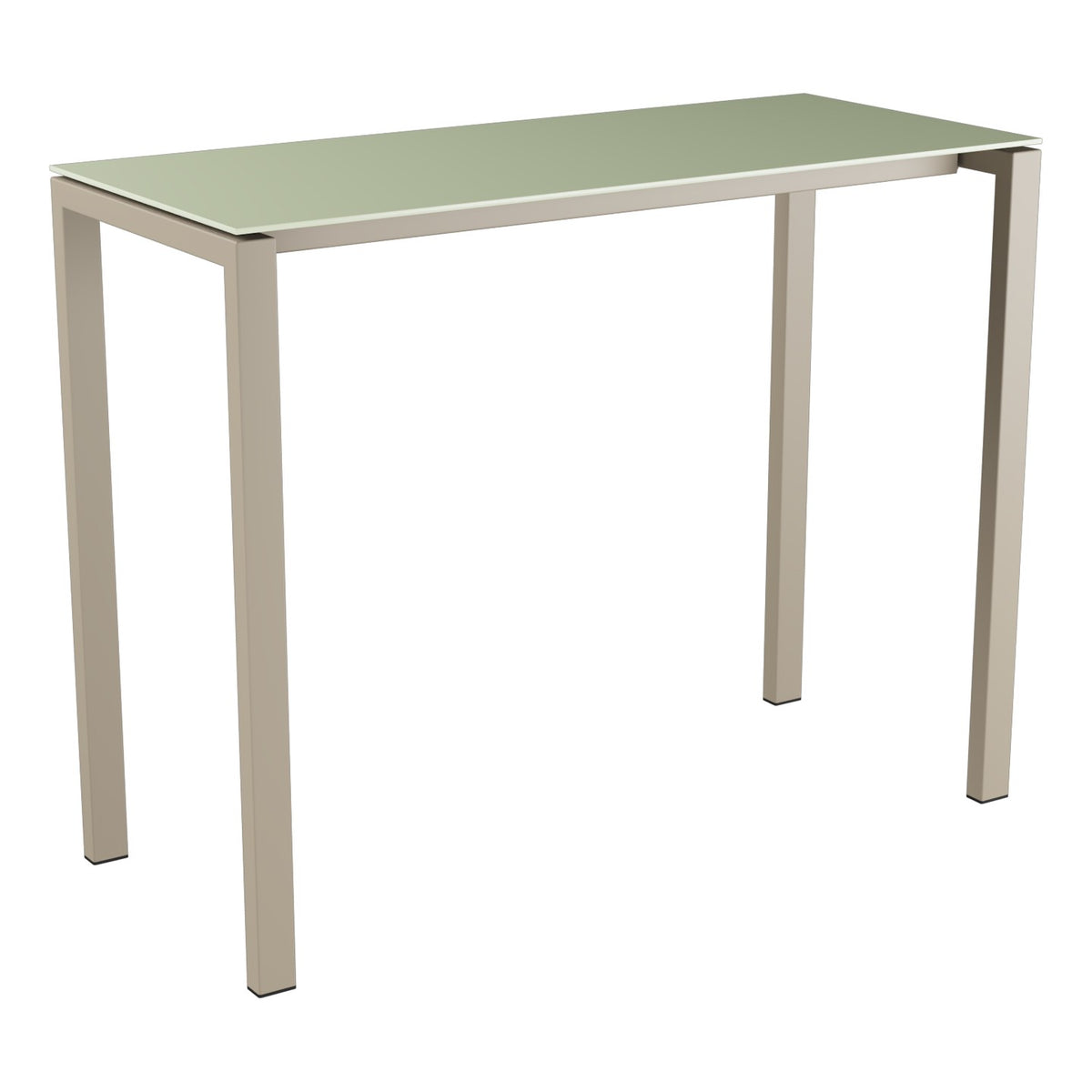 Schaffner Luzern table haute 140x60cm h:110cm – Vert Pastel 64 / Champagne 85