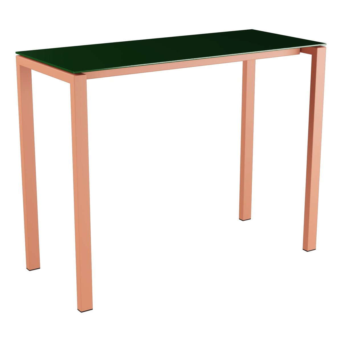 Schaffner Luzern table haute 140x60cm h:110cm – Vert Sapin 66 / Terracotta 84