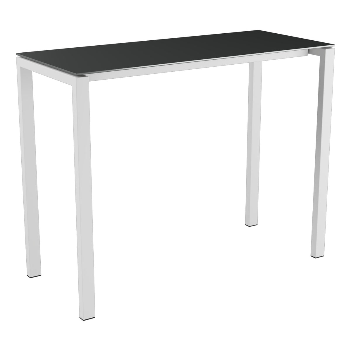 Schaffner Luzern table haute 140x60cm h:110cm – Graphite 73 / Gris argent 78