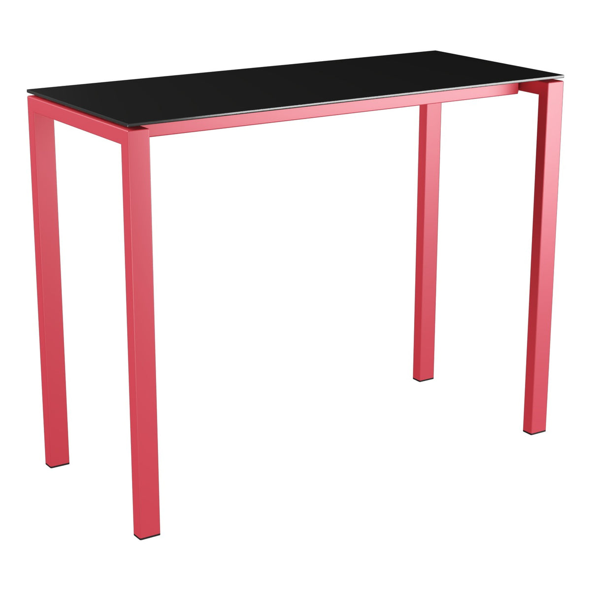 Schaffner Luzern table haute 140x60cm h:110cm – Anthracite 77 / Rouge Érable 33