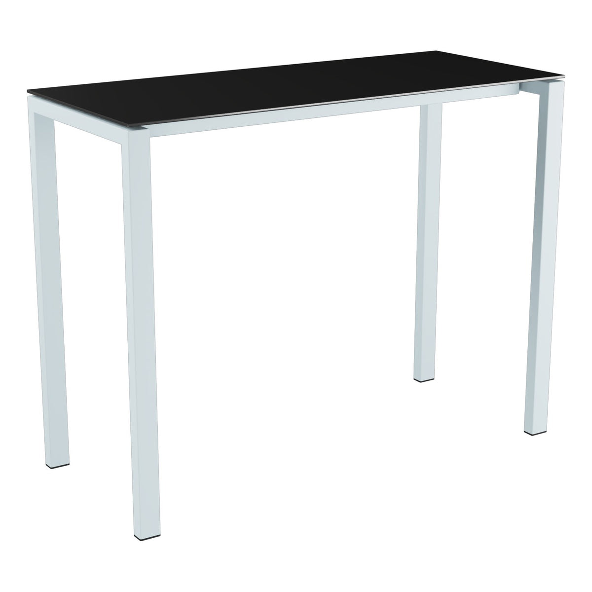 Schaffner Luzern table haute 140x60cm h:110cm – Anthracite 77 / Bleu Pastel 51