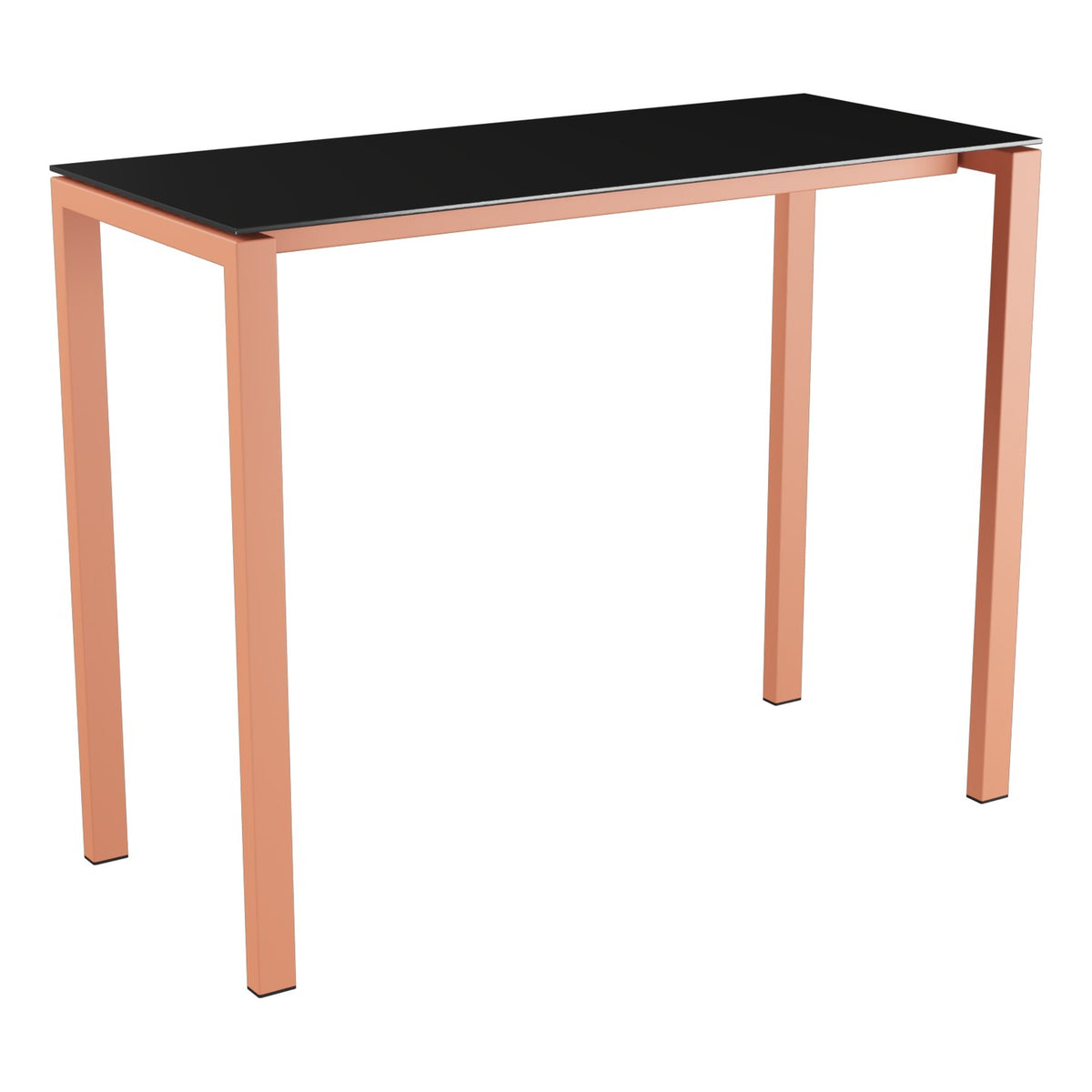 Schaffner Luzern table haute 140x60cm h:110cm – Anthracite 77 / Terracotta 84