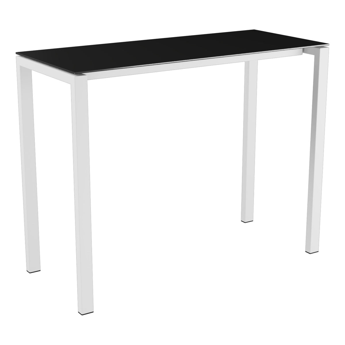 Schaffner Luzern table haute 140x60cm h:110cm – Anthracite 77 / Blanc 90