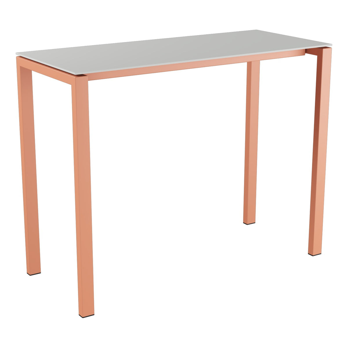 Schaffner Luzern table haute 140x60cm h:110cm – Gris Argent 78 / Terracotta 84