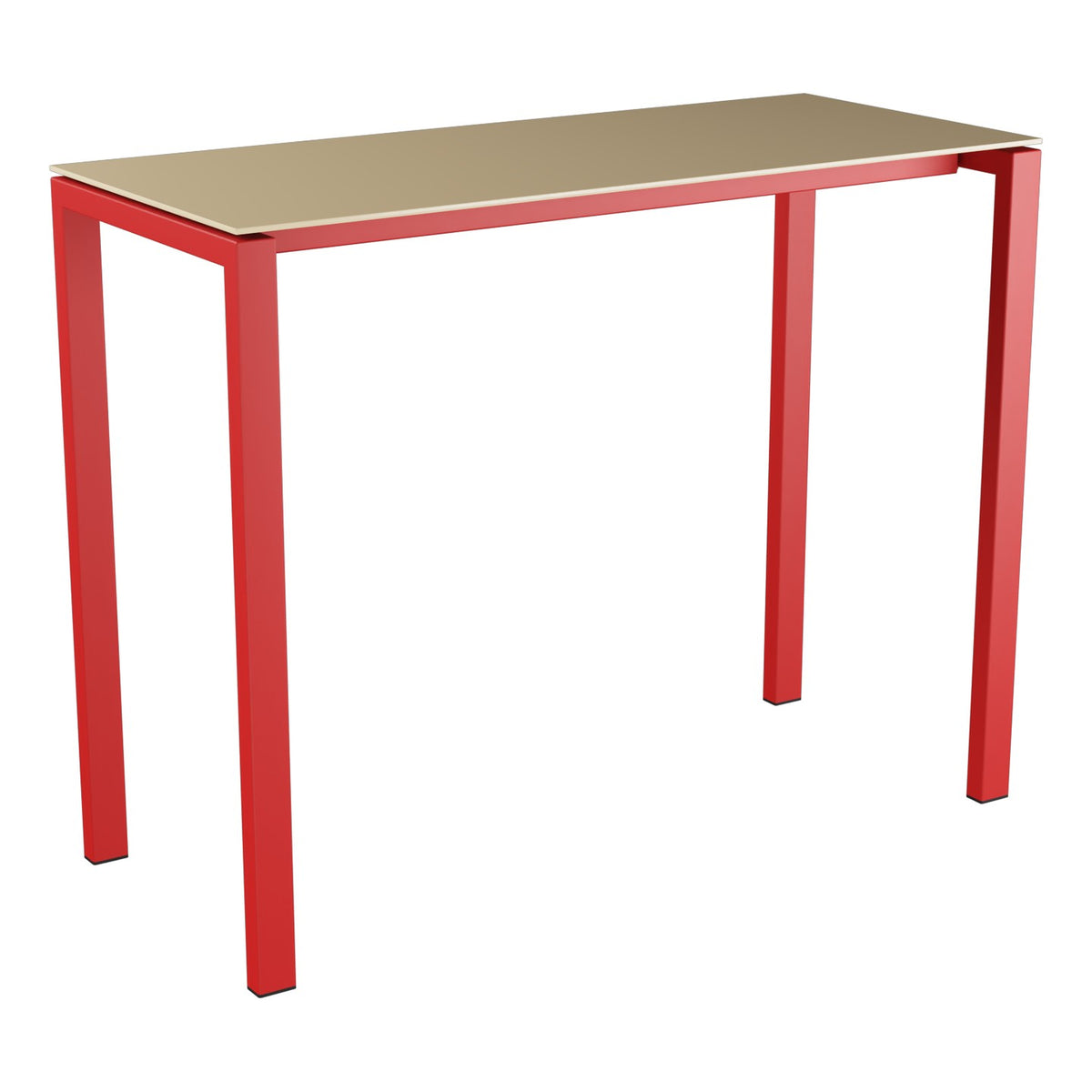 Schaffner Luzern table haute 140x60cm h:110cm – Marron Pastel 83 / Rouge 30