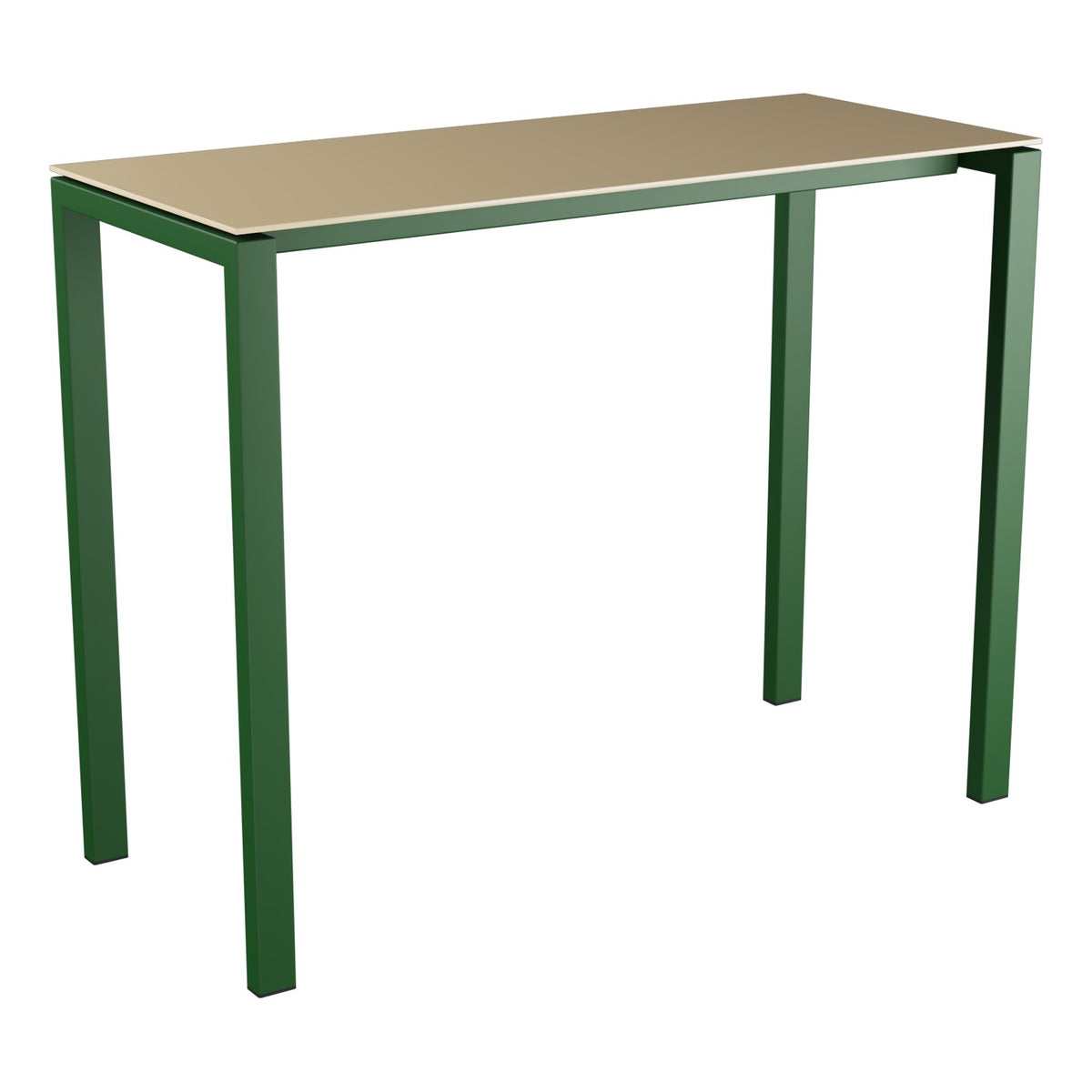 Schaffner Luzern table haute 140x60cm h:110cm – Marron Pastel 83 / Vert Sapin 66