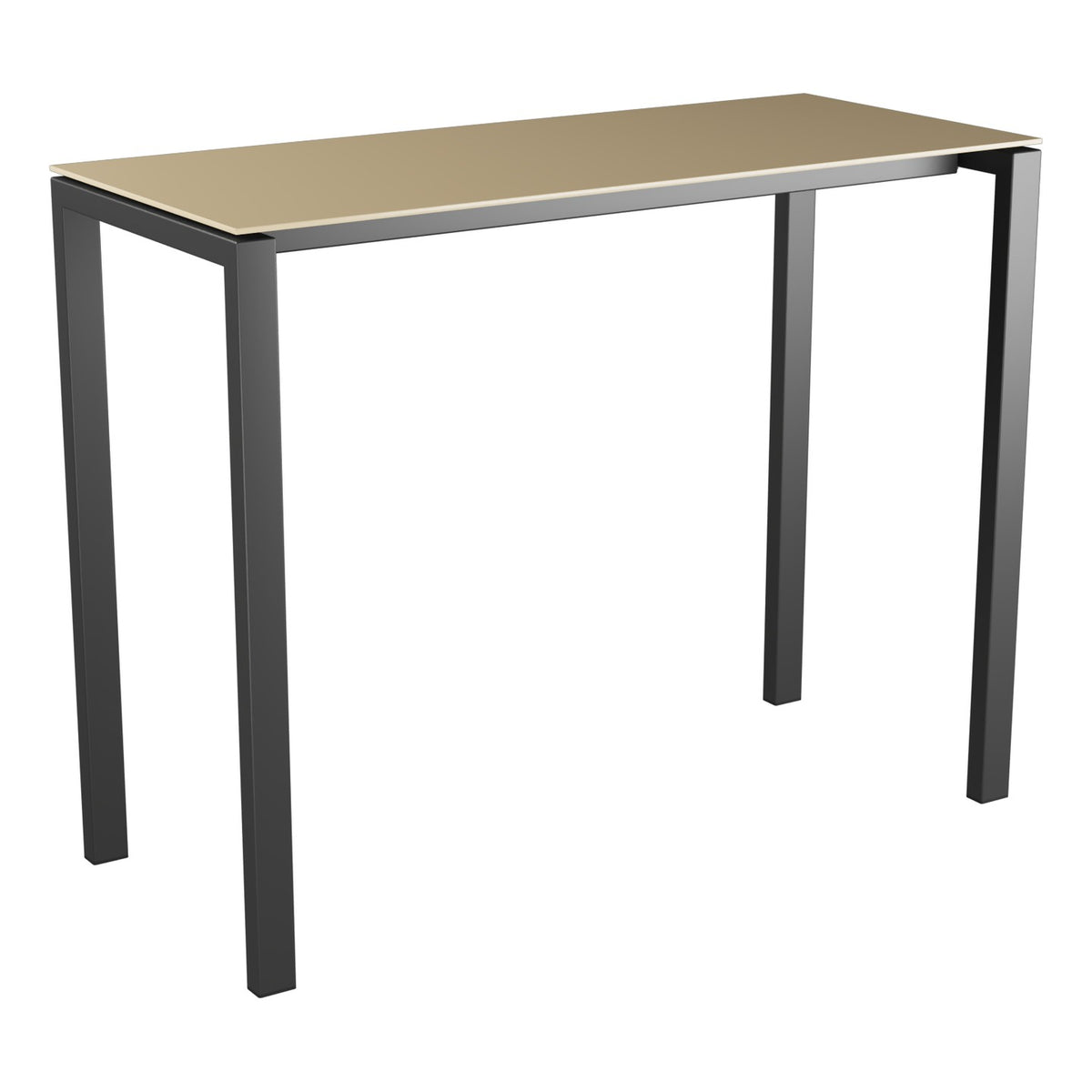 Schaffner Luzern table haute 140x60cm h:110cm – Marron Pastel 83 / Anthracite 77