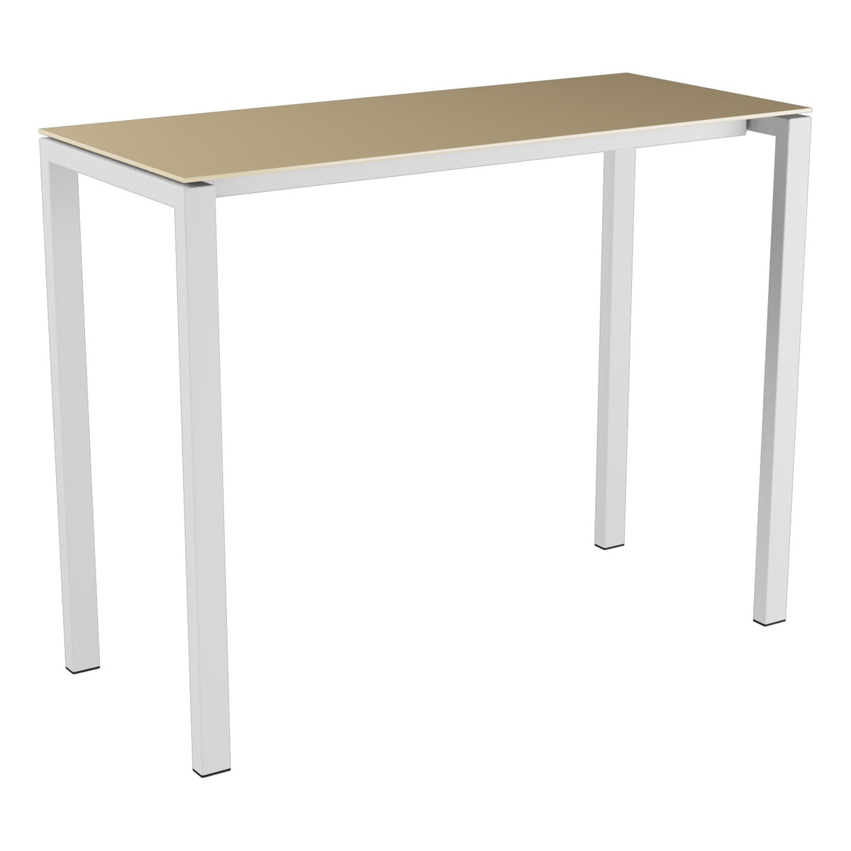 Schaffner Luzern table haute 140x60cm h:110cm – Marron Pastel 83 / Gris argent 78