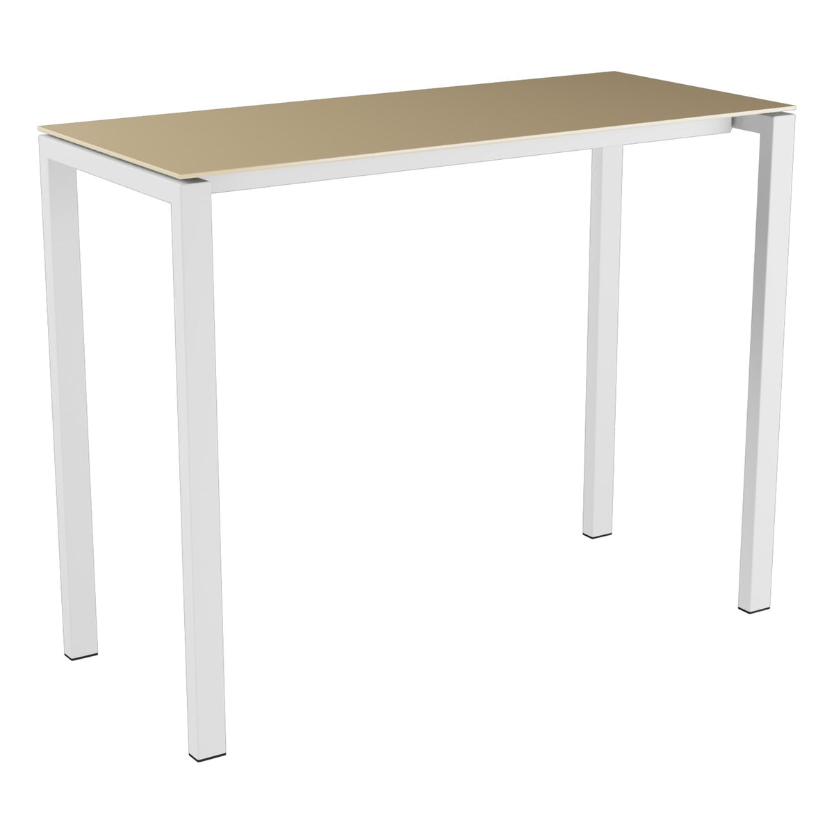 Schaffner Luzern table haute 140x60cm h:110cm – Marron Pastel 83 / Blanc 90