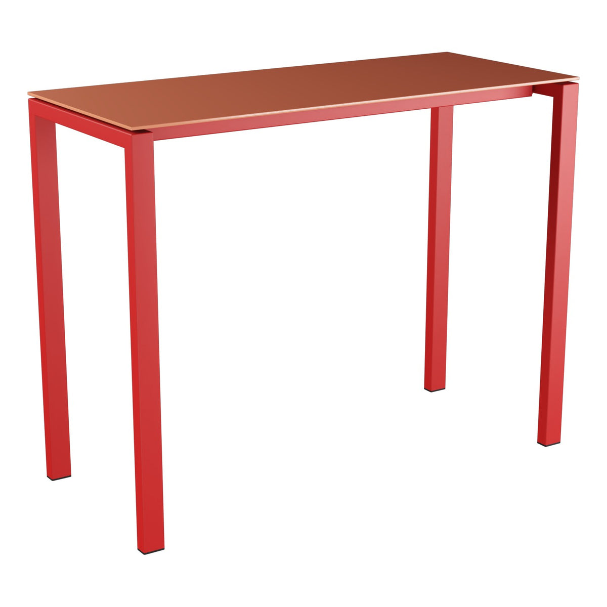 Schaffner Luzern table haute 140x60cm h:110cm – Terracotta 84 / Rouge 30