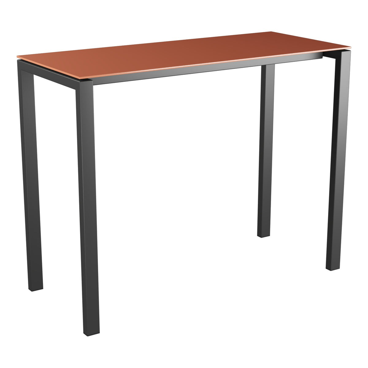 Schaffner Luzern table haute 140x60cm h:110cm – Terracotta 84 / Anthracite 77