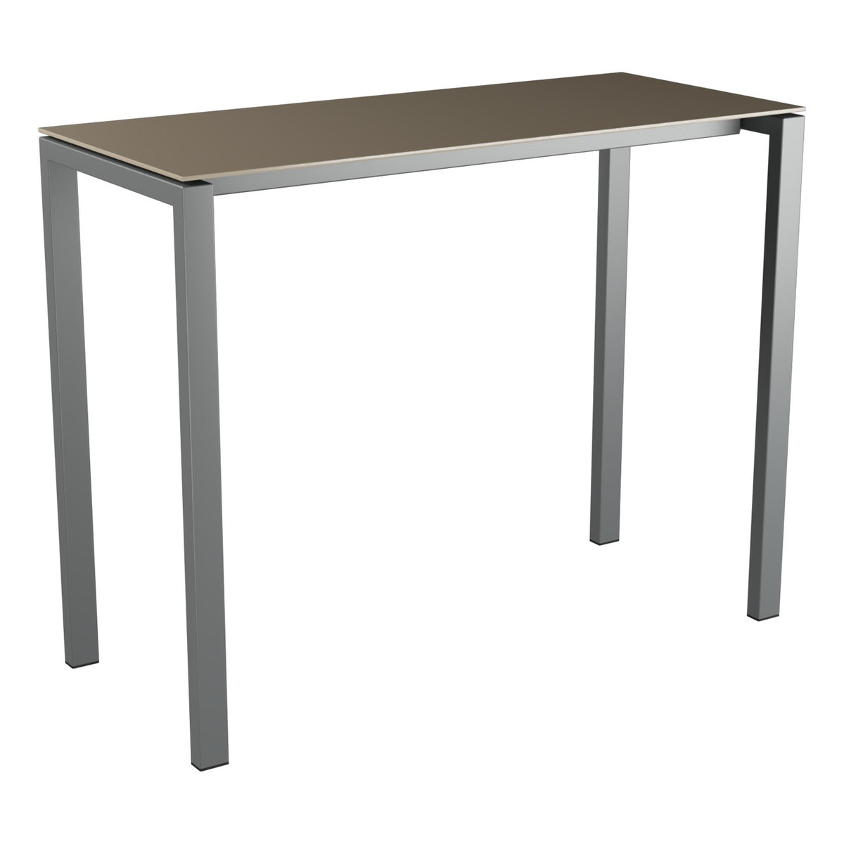 Schaffner Luzern table haute 140x60cm h:110cm – Champagne 85 / Graphite 73