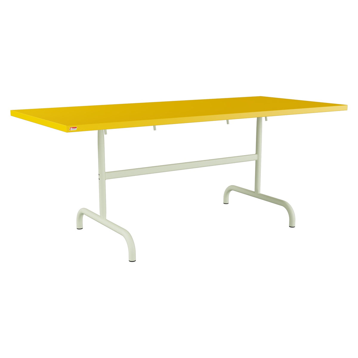 Schaffner Säntis Table repas rabattable 180x80cm – Jaune 11 / Vert Pastel 64