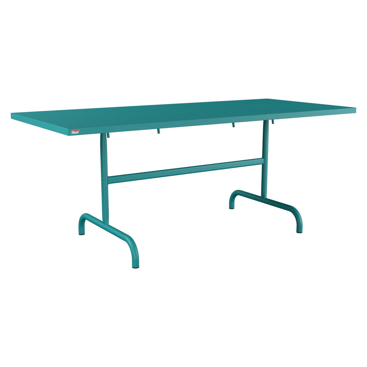Schaffner Säntis Table repas rabattable 180x80cm – Bleu Kali 56 / Bleu Kali 56