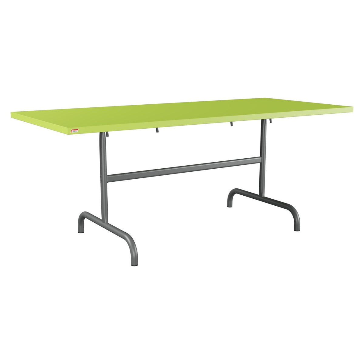 Schaffner Säntis Table repas rabattable 180x80cm – Vert clair 63 / Graphite 73