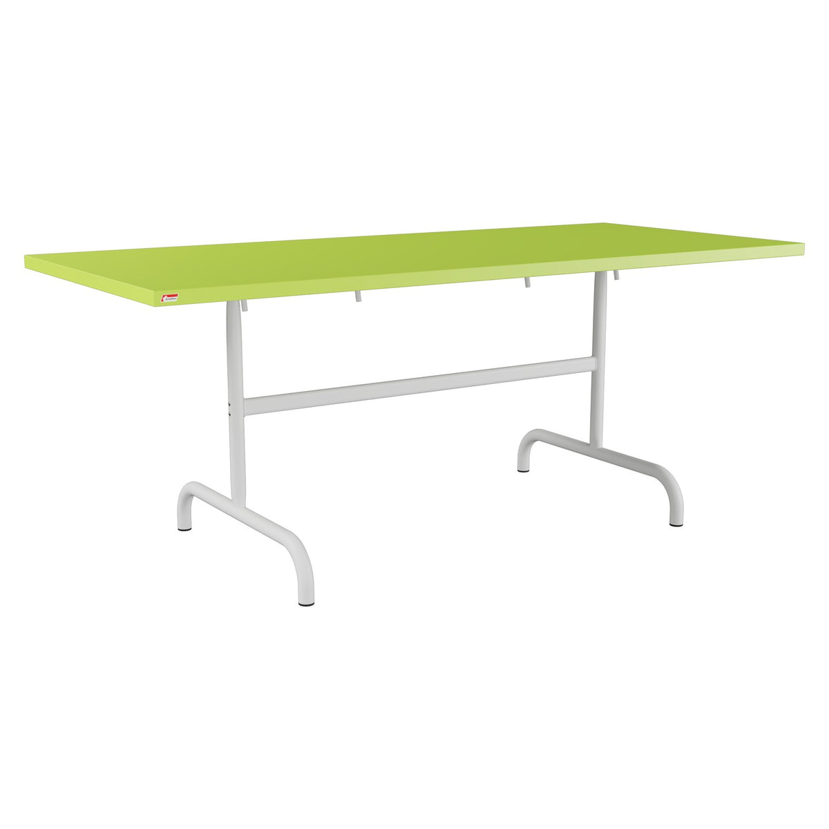 Schaffner Säntis Table repas rabattable 180x80cm – Vert clair 63 / Gris Argent 78