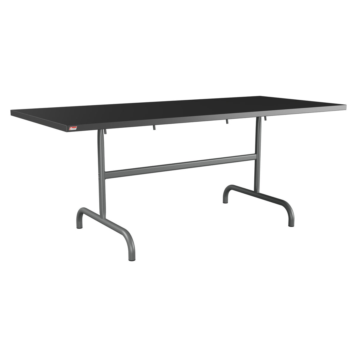 Schaffner Säntis Table repas rabattable 180x80cm – Anthracite 77 / Graphite 73