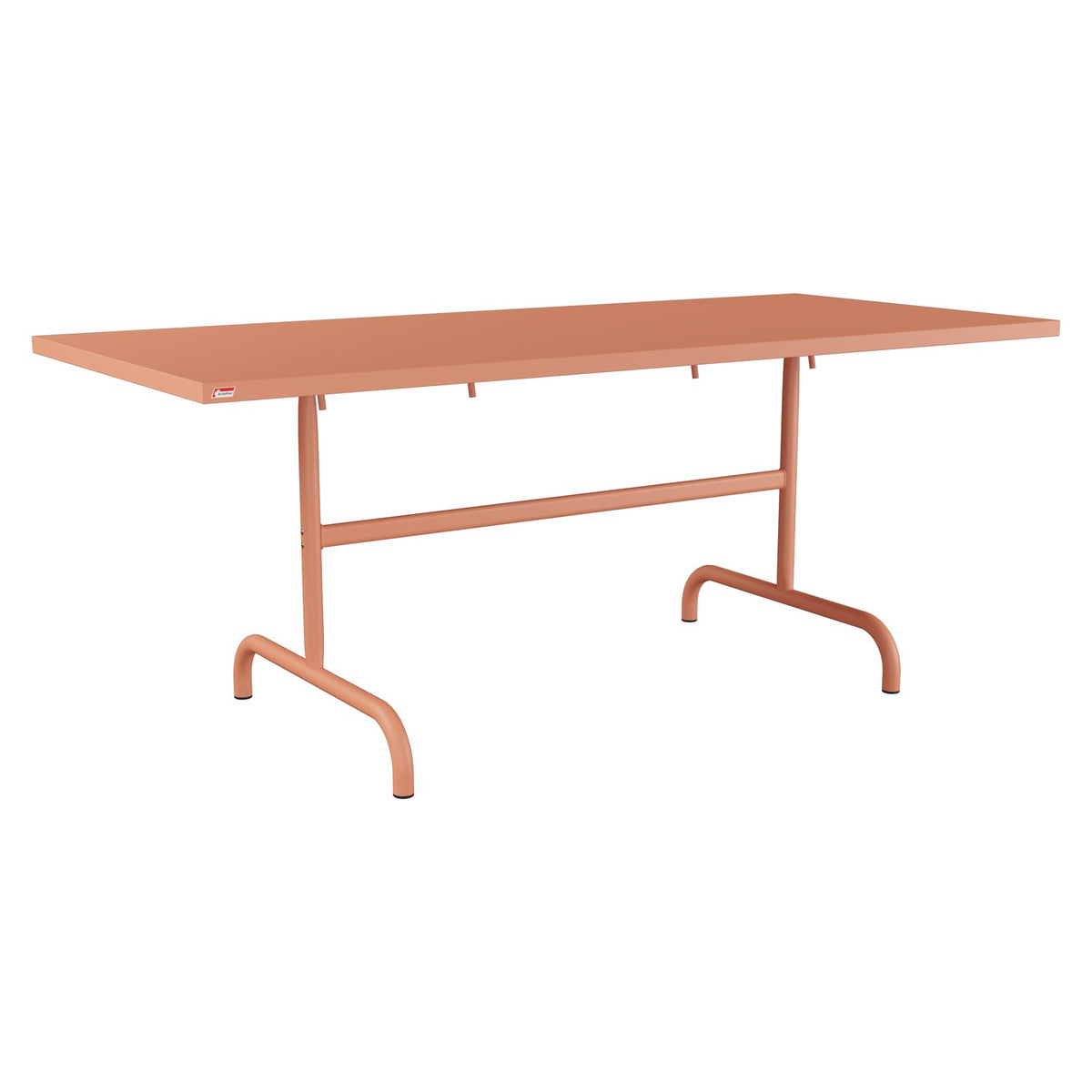 Schaffner Säntis Table repas rabattable 180x80cm – Terracotta 84 / Terracotta 84